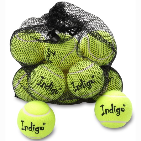 Купить Мяч для большого тенниса Indigo (12 шт в сетке) начальный уровень в Шлиссельбурге 