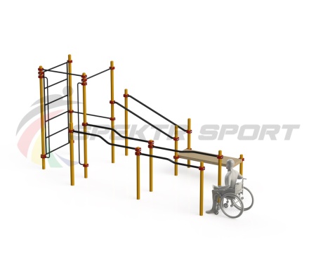 Купить Спортивный комплекс для инвалидов-колясочников WRK-D16_76mm в Шлиссельбурге 